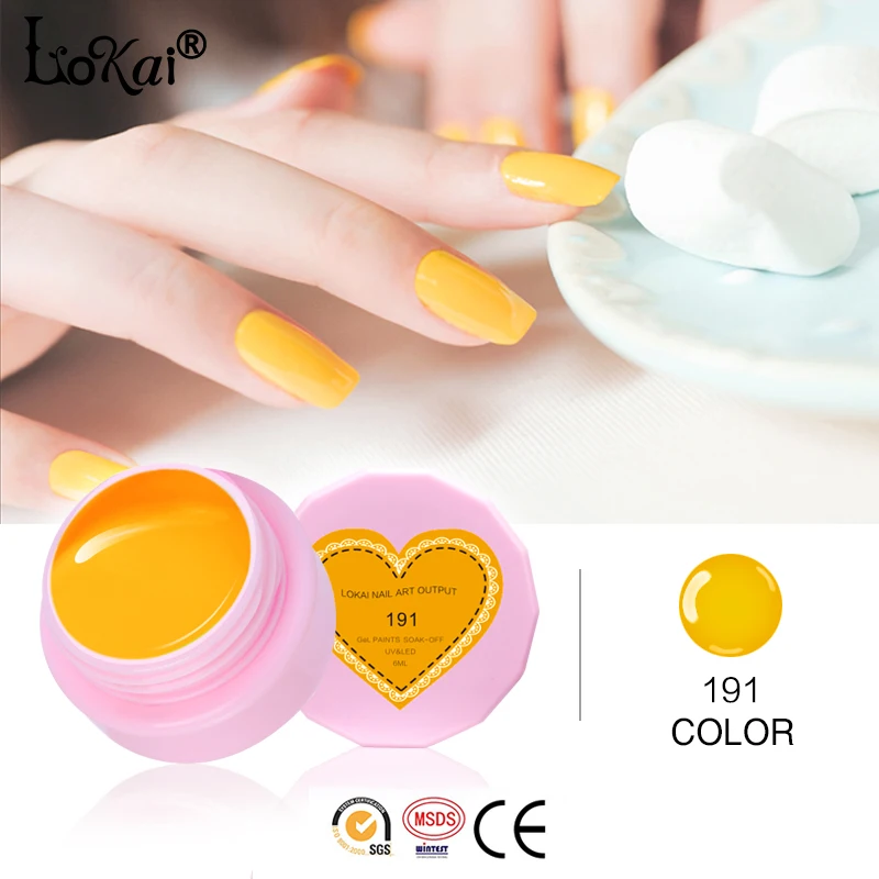 Lokai 6 мл Гель-лак Полупостоянный УФ-Гель-лак для ногтей отмачиваемый светодиодный