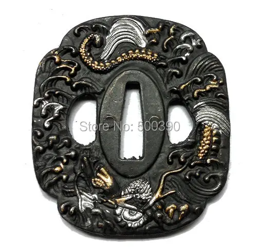 Kirsite Tsuba защитная накладка для японского самурайского меча Катаны арматура @