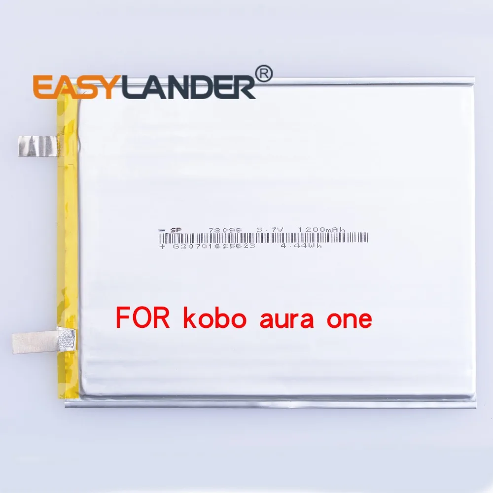 3 7 V 1200mAh литий полимерный ионный аккумулятор для чтения электронных книг kobo aura one