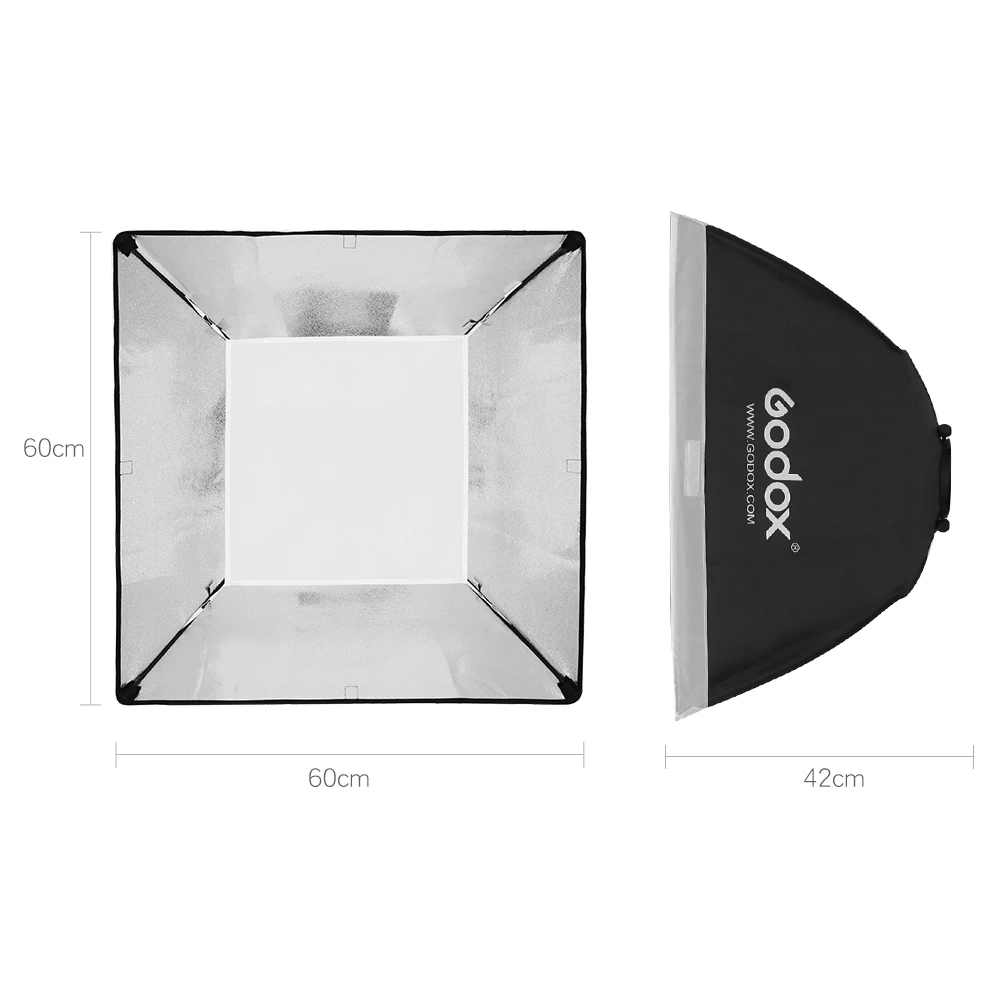 Софтбокс Godox 24x24 дюйма 60x60 см для фотостудии софтбокс с универсальным креплением