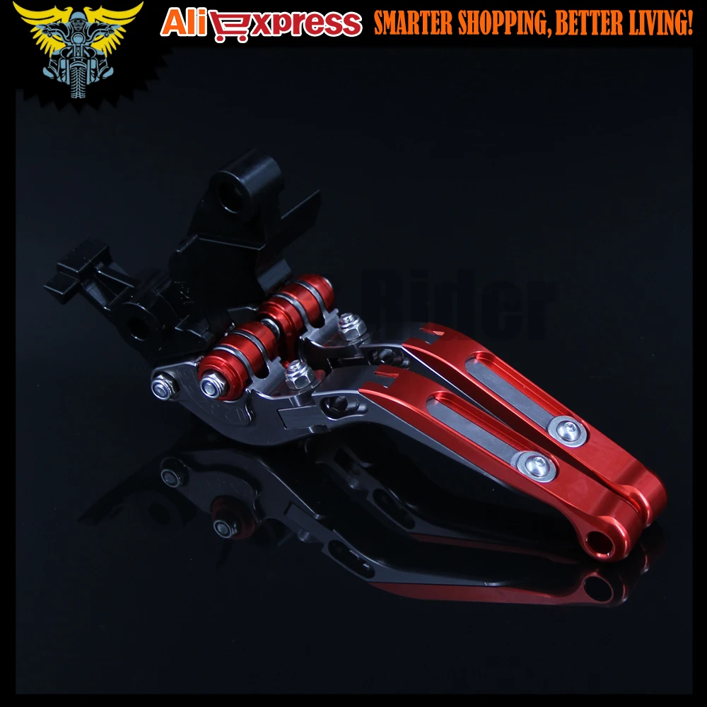 С логотипом (YZF R1) красные + титановые CNC новые регулируемые рычаги тормоза для