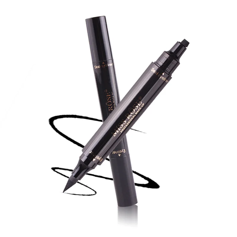 Подводка для глаз Miss Rose водостойкая Черная Водостойкая двойной макияж 2017|brand eyeliner