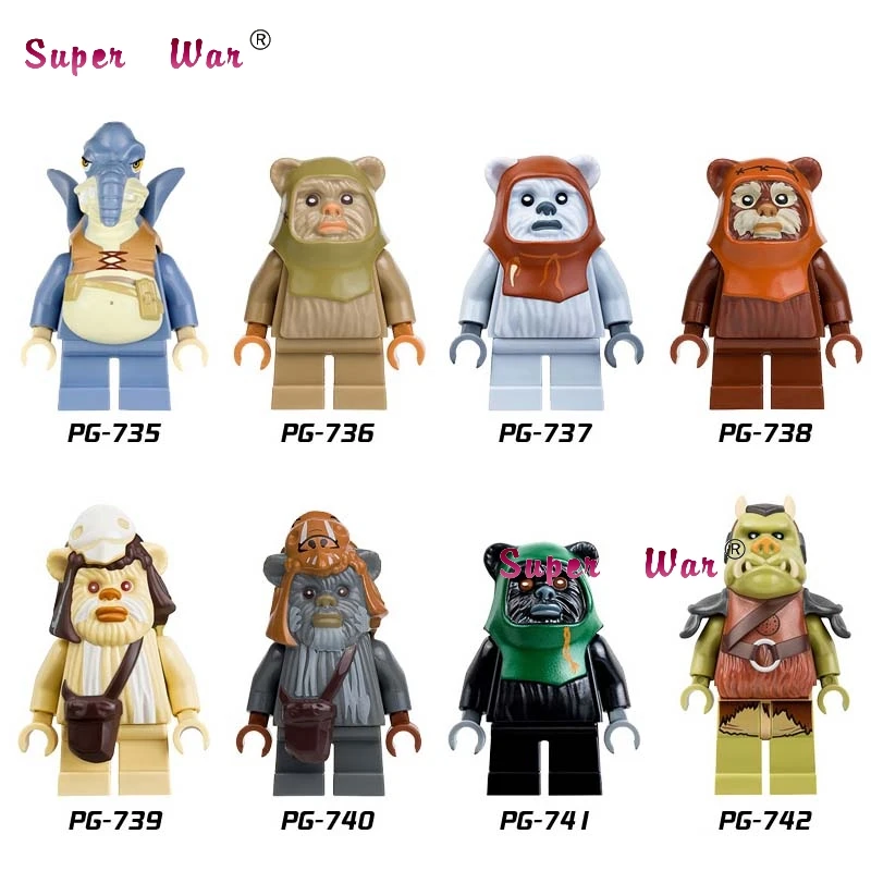 Один Logray pasloo Tan Ewok Tokkat Битва за эндор набор Teebo Калитка строительные блоки модели Кирпичи игрушки для детей