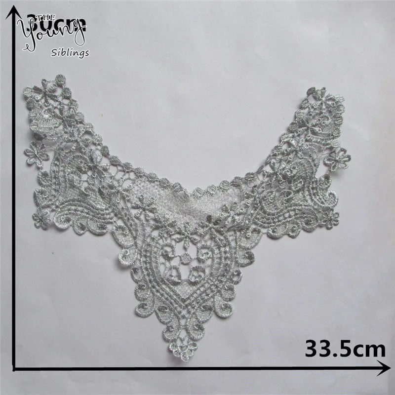 YL272 Высокое качество Кружева декольте DIY Вышивка швейная аппликация Дамский кружевной воротник декоративное свадебное платье Принадлежности для рукоделия аксессуары - Цвет: YL272