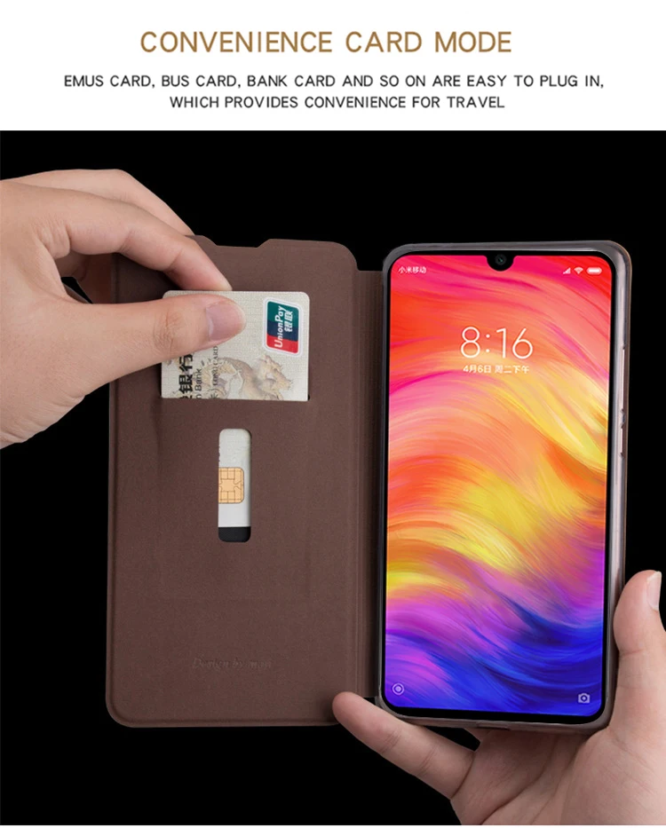 MOFi для Xiaomi Redmi 7 6,2" Чехол Флип из искусственной кожи чехол для Xiaomi Redmi 7 Книга Стиль из искусственной кожи Стенд мягкий ТПУ задняя крышка