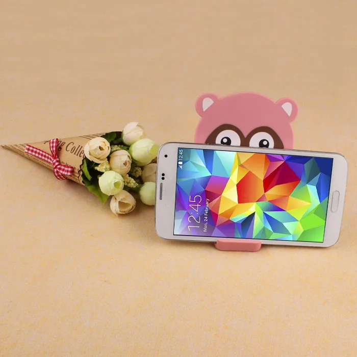 Cartoon Small Raccoon Cellphone Holder Tablet Support Bracket With Mirror | Мобильные телефоны и аксессуары