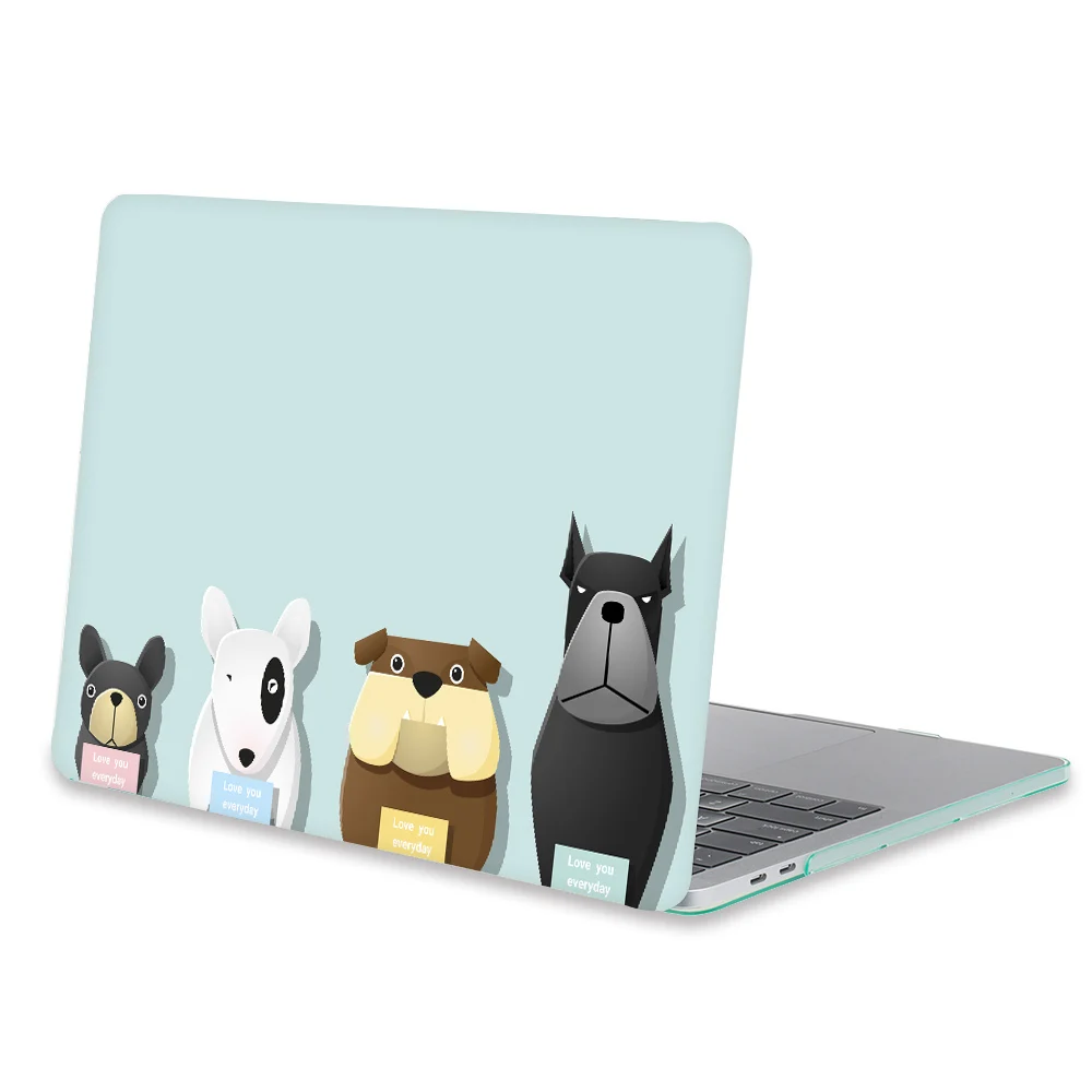 Чехол Redlai для Macbook Pro 13 15 Touchbar A1706 A1707 Pro retina 13,3 12 15,4 Air 13 11 жесткий чехол с изображением собаки из мультфильма