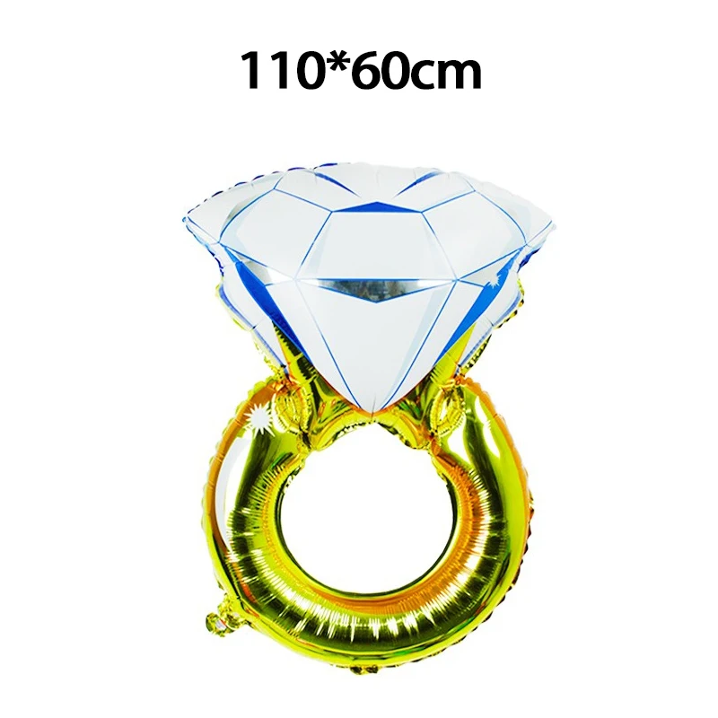 Фольга Воздушный шар кольцо с бриллиантом фольга Гелиевый для свадьбы обручение