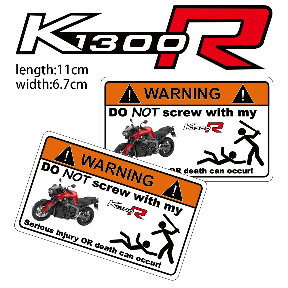 

KODASKIN Motorcycle Cheap Creative Warning Sticker Decal for BMW K1300R