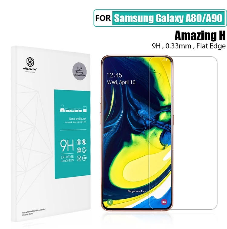 Защитное стекло для экрана NILLKIN Amazing H/H+ PRO 9H для samsung galaxy a80 версия