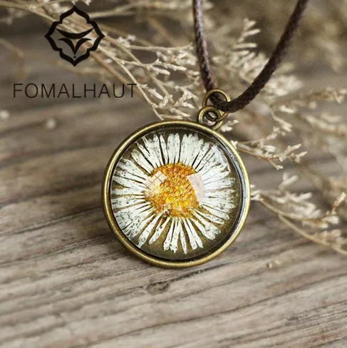 Горячие FOMALHAUT ручной росписью подсолнечника бессмертный цветы Время камень