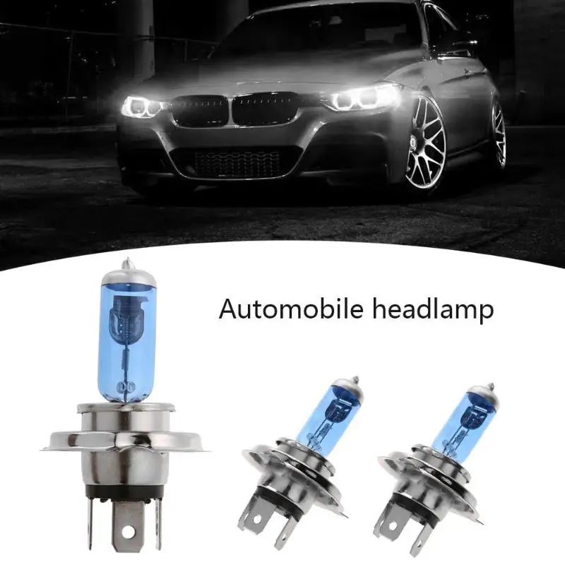 1 шт. супер белый 12V 60/50W 5000 K/6000 K H4 Галогенные Авто светильник кварцевая трубка автомобилей головной светильник лампы