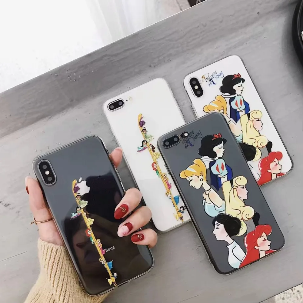 ORYKSZ чехол для iPhone 6 ase роскошный силиконовый телефона X 6s 7 8 plus прозрачный с