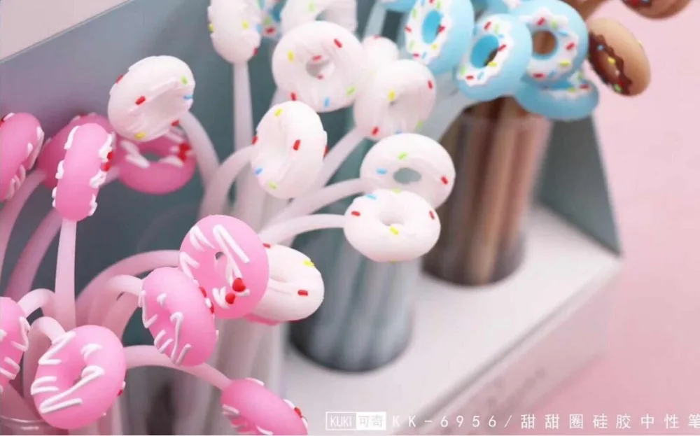 Korea color donut house мультипликационная гелевая ручка канцелярский призовой kawaii