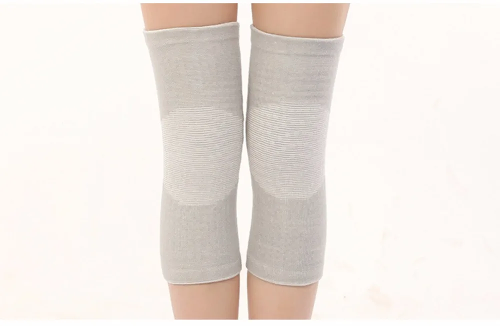 1 пара 2 шт. высокоэластичный дышащий бамбуковый угольный бандаж на колено