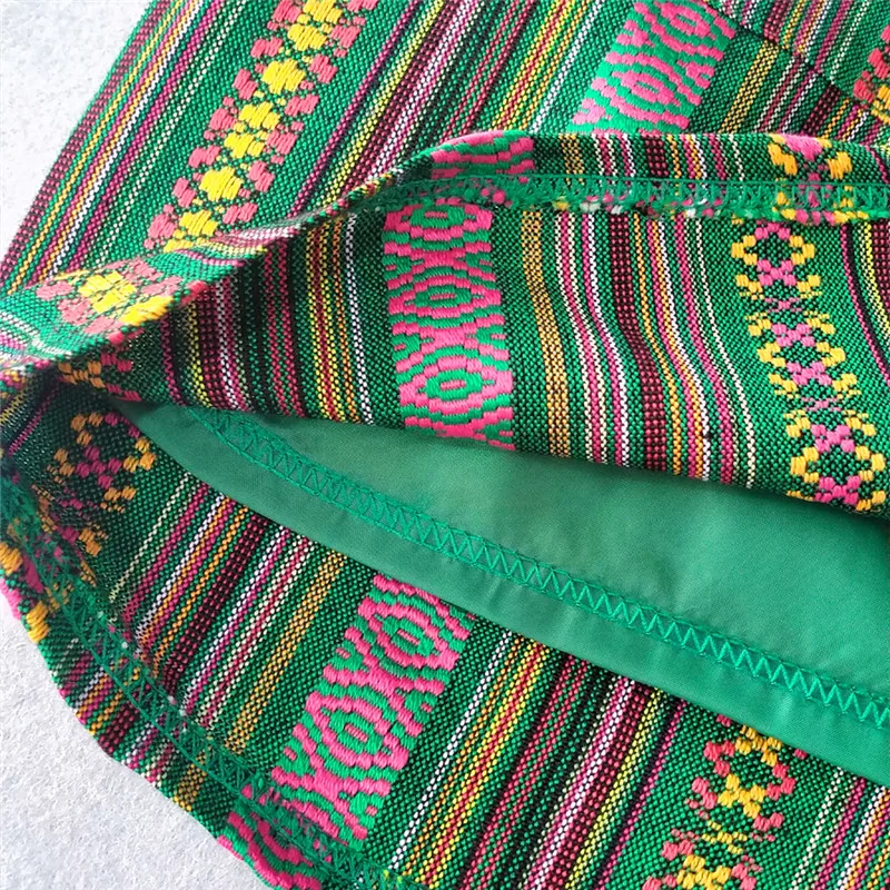 2019 Женская мини юбка в полоску на шнуровке эластичная винтажная с высокой талией