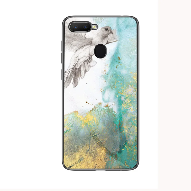Pigeon Роскошный Мраморный чехол из закаленного стекла для Nokia X6 7 Plus 3,1 7,1 Plus X7 4,2 1X71 защитный чехол для задней панели телефона с силиконовой рамкой - Цвет: Pigeon
