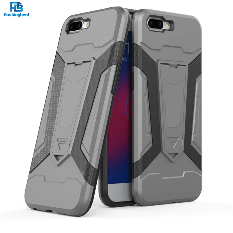 Pushingbest для Oppo R11 чехол противоударный антидетонационных Kickstand Броня Жесткий