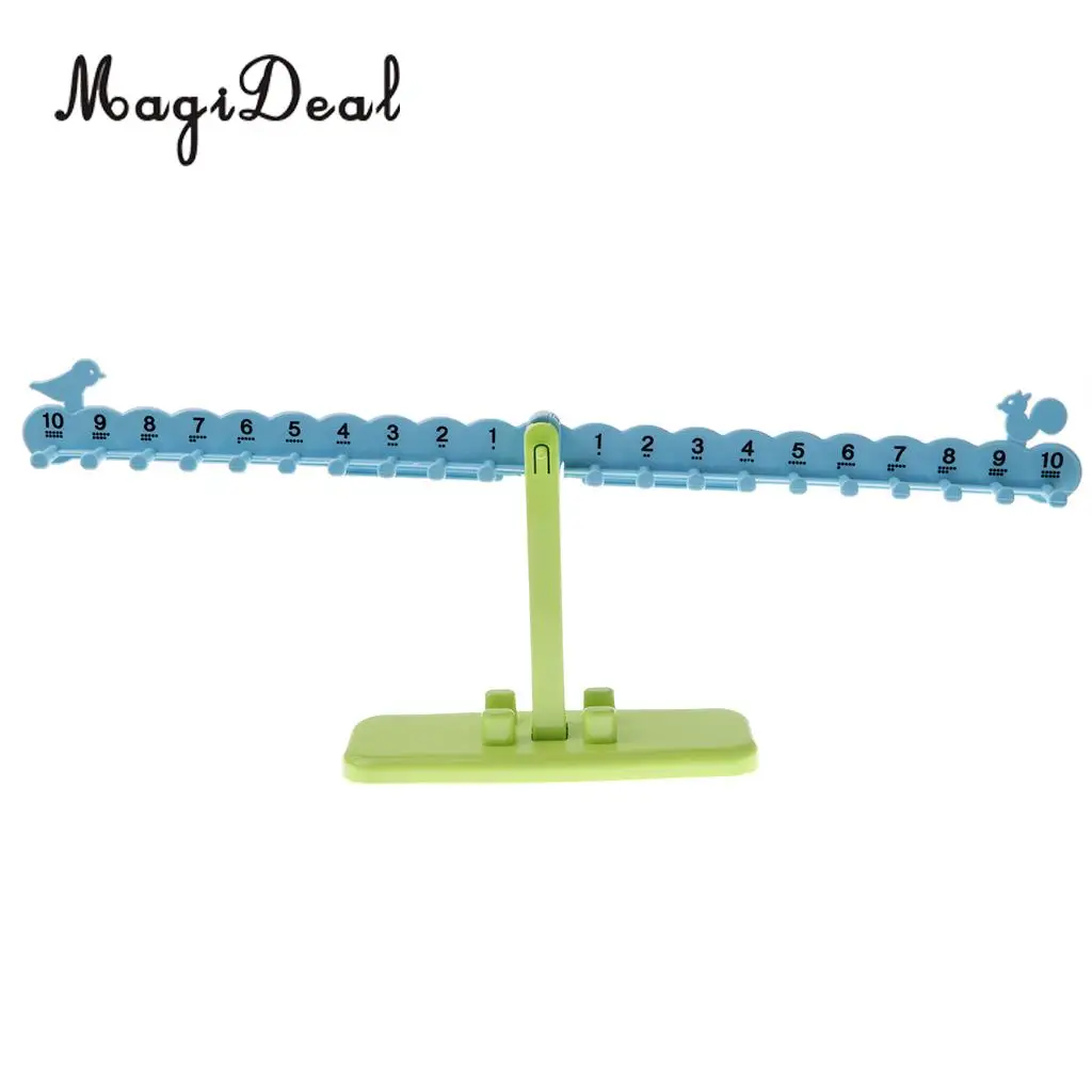 

MagiDeal 1Pc Plastic Children Kids Preschool Balance Scale Balance Game Math Mathematics Learning Toy Gift