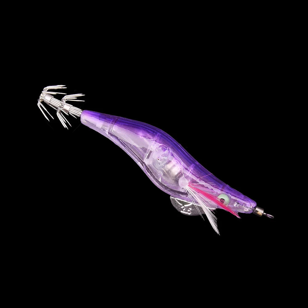 Светодиодный электронный светящийся креветка-кальмар 10 см 12 5 г ночная рыбалка на