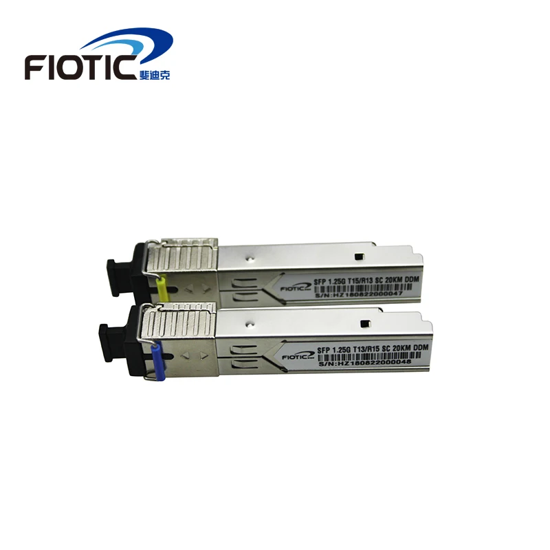 SFP 1.25G SC connector gigabit 1000BASE-LX 1310nm 1550nm 20km DDM BIDI GLC-LH-SM simplex SC Optical Fiber Transceiver module