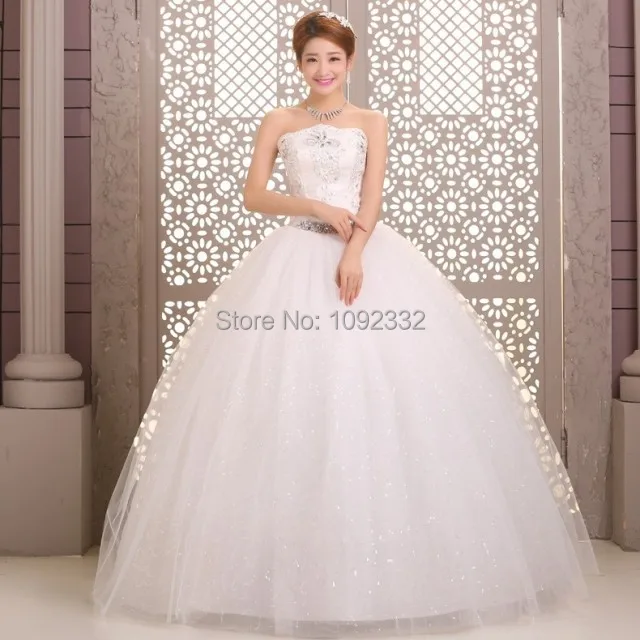 S 2016 в наличии новое размера плюс свадебное платье женское Бандажное