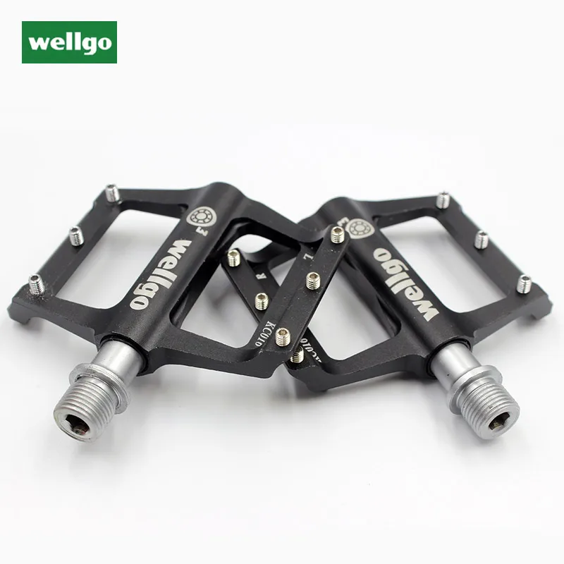Велосипедные педали wellgo KC016 алюминиевые противоскользящие педали для горного велосипеда дорожные 3 подшипника сверхлегкие 254 г велосипедные детали для езды на велосипеде