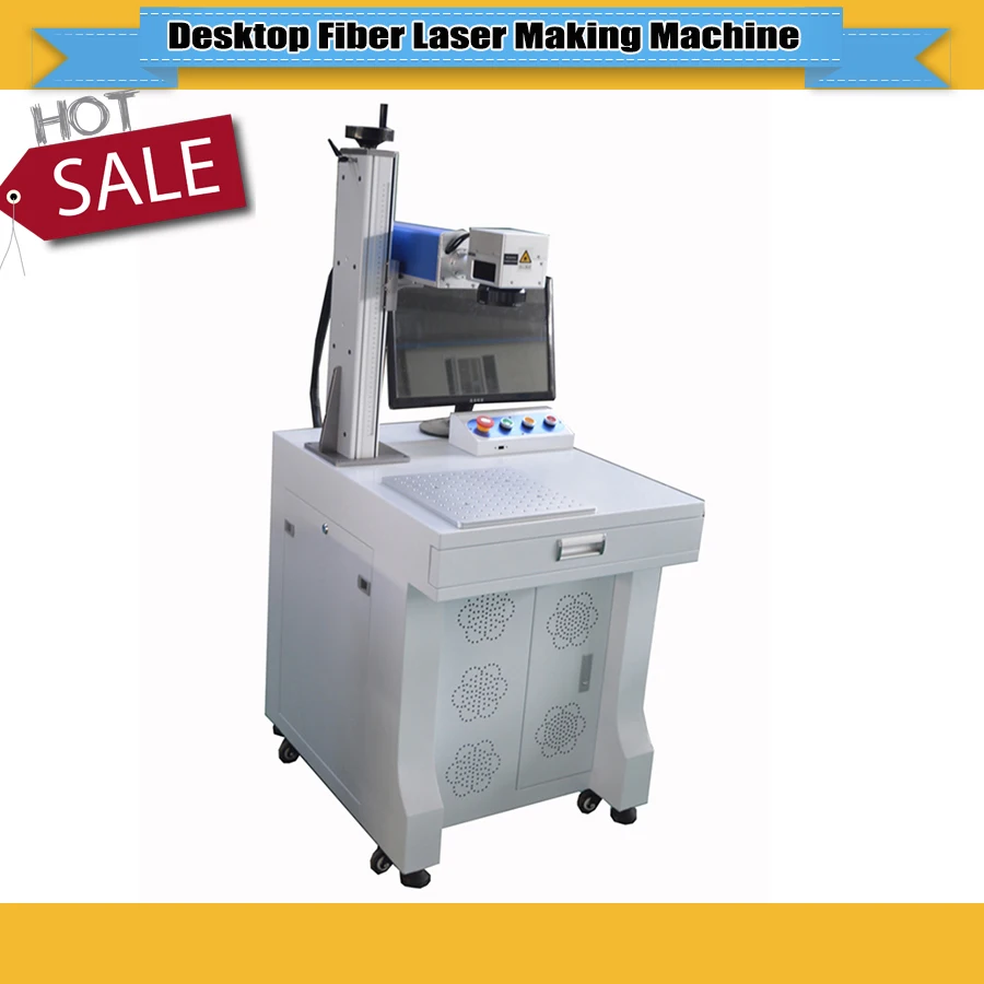 20 Вт 30 портативная мини волоконная лазерная маркировочная машина высокое