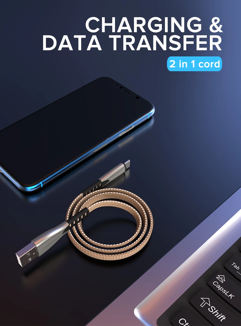 2.4A USB C кабель нейлоновый кабель синхронизации данных для мобильного телефона для LG htc быстрая зарядка type-C провод для samsung Galaxy S10 S9 Plus Note 8 7