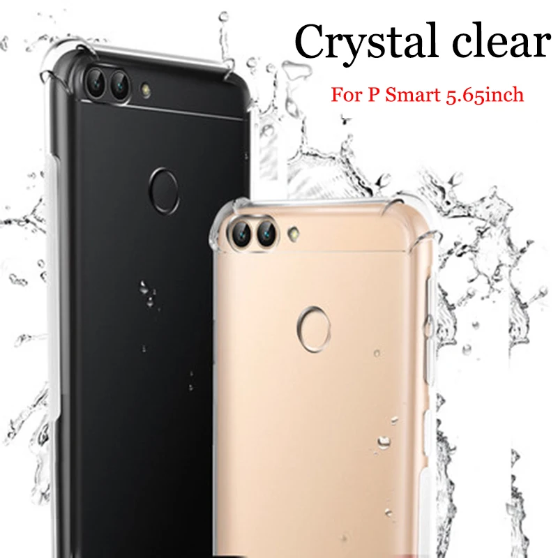 

Чехлы для Huawei P Smart, чехол, мягкий прозрачный чехол из ТПУ, чехлы для телефонов Huawei PSmart, чехол, задняя крышка, чехол, 5,65 дюймов