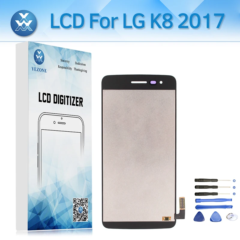 Для LG K8 2017x240 MS210 US215 ЖК Дисплей Сенсорный экран Стекло дигитайзер сборки 5 &quotPantalla