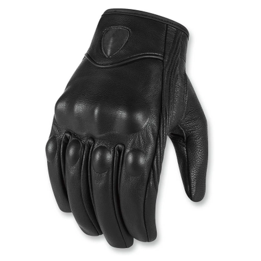 

Pursuit Stealth Gloves Motorcycle Cycling Riding Touring Leather Gloves Black