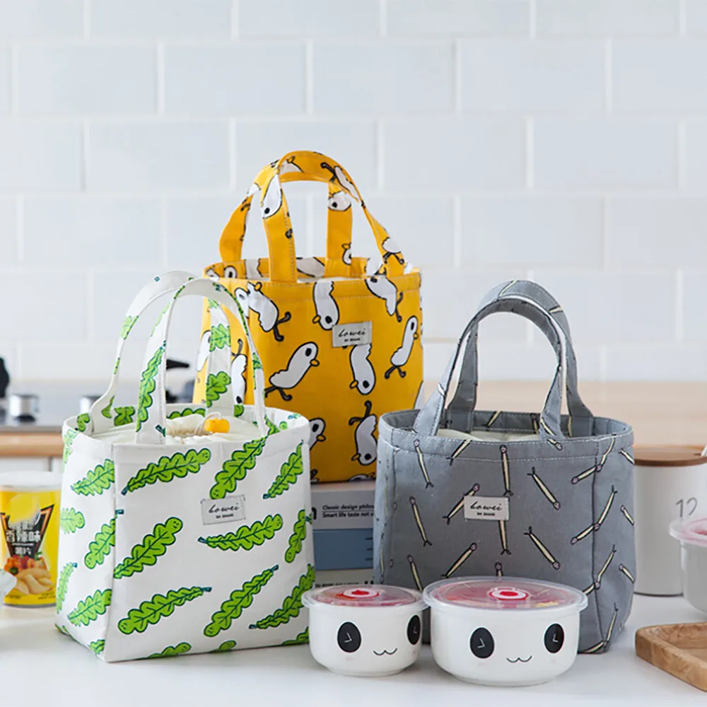 Модная Портативная изолированная сумка для обеда из ткани Оксфорд Термосумка