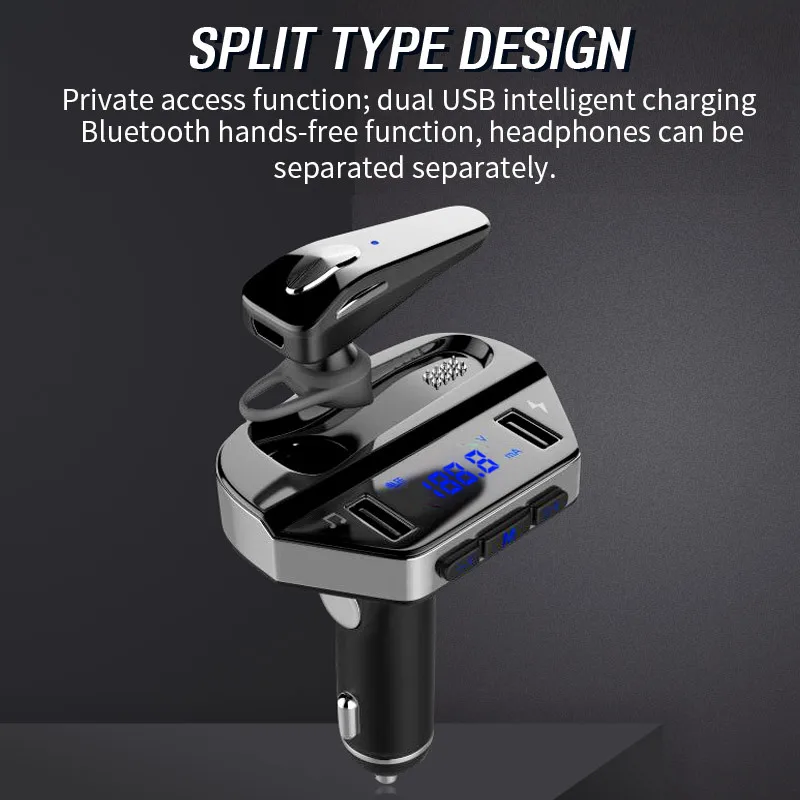 Bluetooth Car Kit MP3 плеер fm-передатчик громкой связи вызов Авто bluetooth Двойной