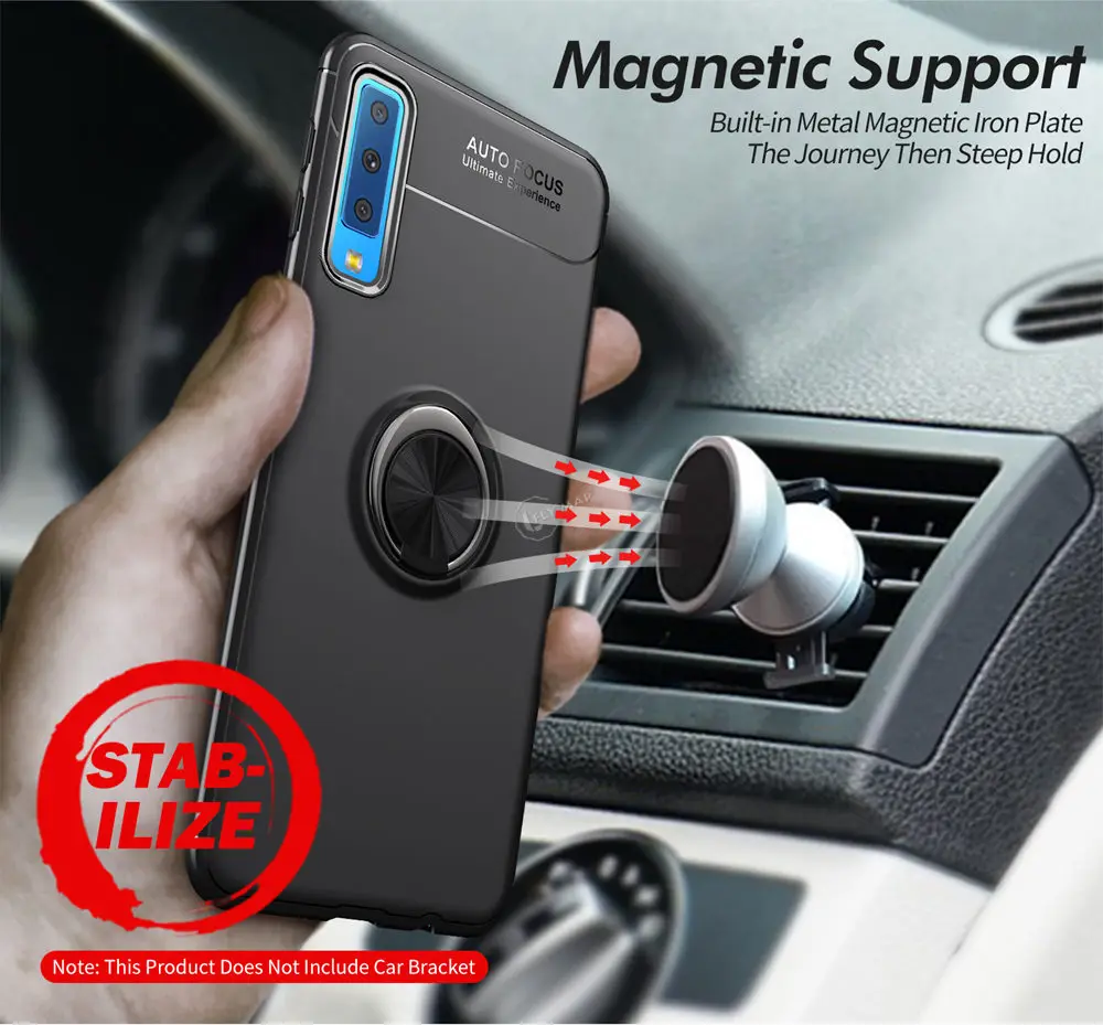 Metal Ring Case for Samsung Galaxy A7 2018 A750 A750FN A750F/DS A750F Silicone Phone Cover SM-A750F/DS SM-A750FN SM-A750F |