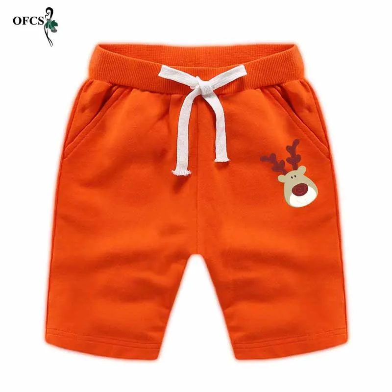 

Cartoon Printing Boys Summer Shorts Cotton Waist Elastic Panties Trousers for Children 10 Colors Kids Beach Sports Shorts 80-150