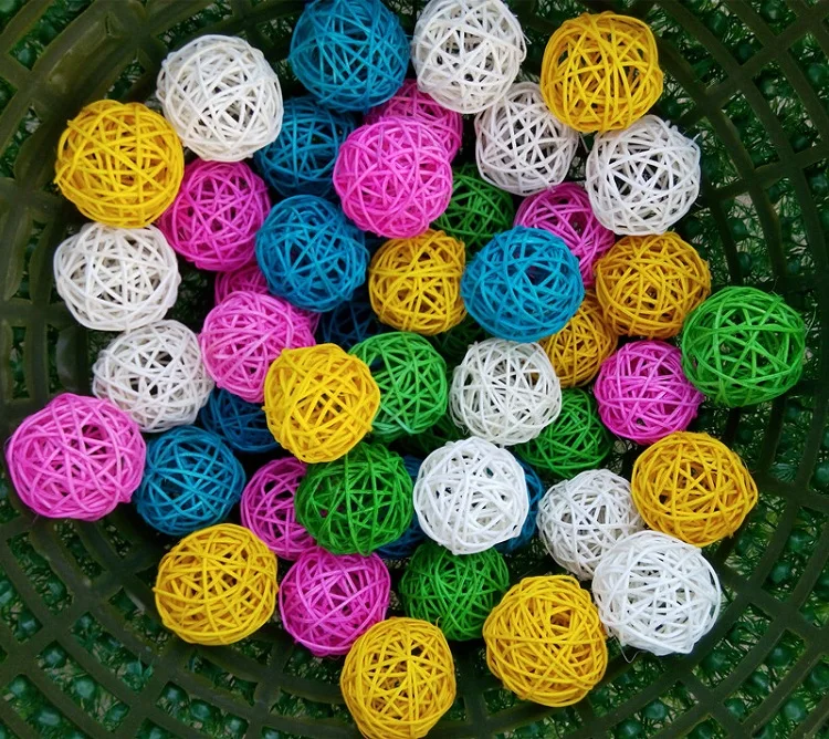 Праздничные товары ротанговый шар 3 см рассеиватель винограда и конфетти для