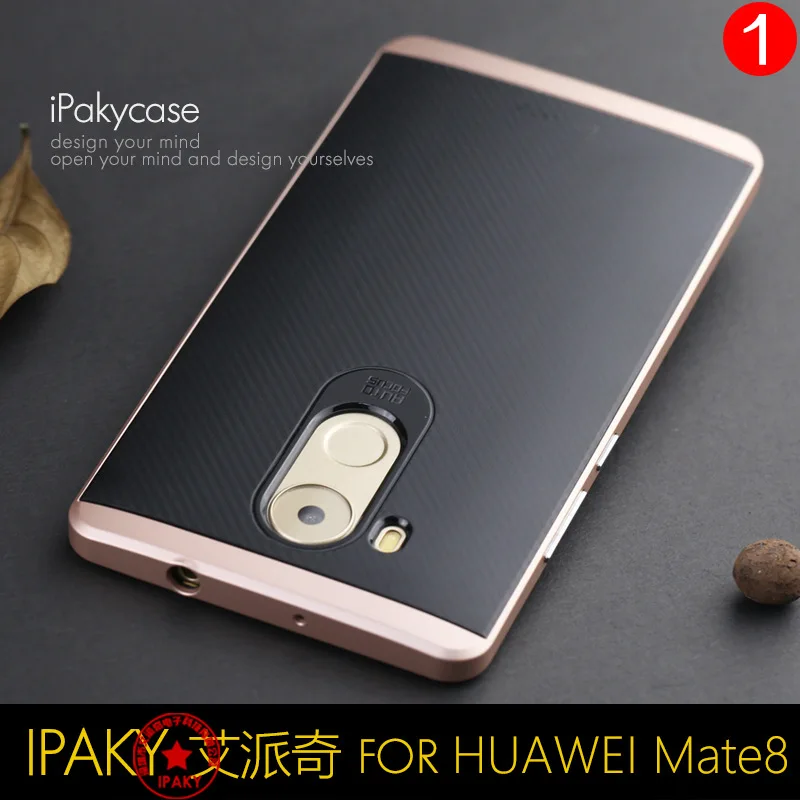 Оригинальный iPaky бренд Huawei mate 8 чехол Роскошный армированный силиконовый с ПК
