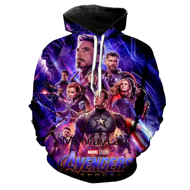 PLstar Cosmos Marvel Avengers 4 Infinity War Железный человек Tony Stark толстовка с капюшоном для 3D