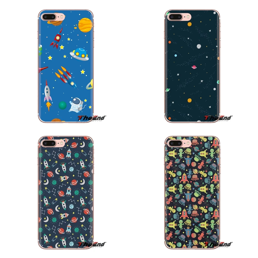 Прозрачный чехол из ТПУ для Sony Xperia Z Z1 Z2 Z3 Z5 compact M2 M4 M5 C4 E3 T3 XA Huawei Mate 7 8 Y3II Planet Universe Space