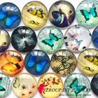 Круглый стеклянный кабошон ZEROUP, 12 мм, 20 мм, смешанный рисунок, подходит для основа камеры, для ювелирных изделий, зеркальная фотография