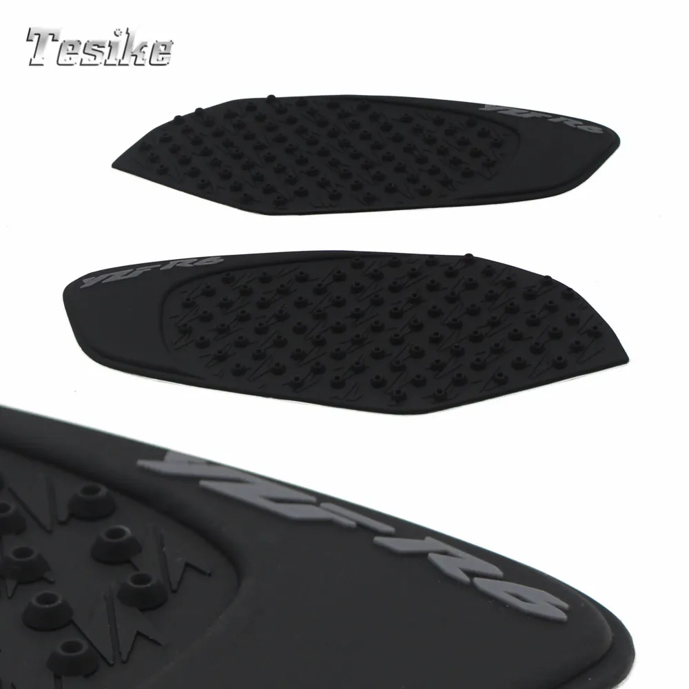 

High quality For YAMAHA YZF R6 YZF-R6 YZFR6 2006 2007 2008 2009 - 2014 Motorcycle Tank Pad Side Gas Knee Grip Stickers Black