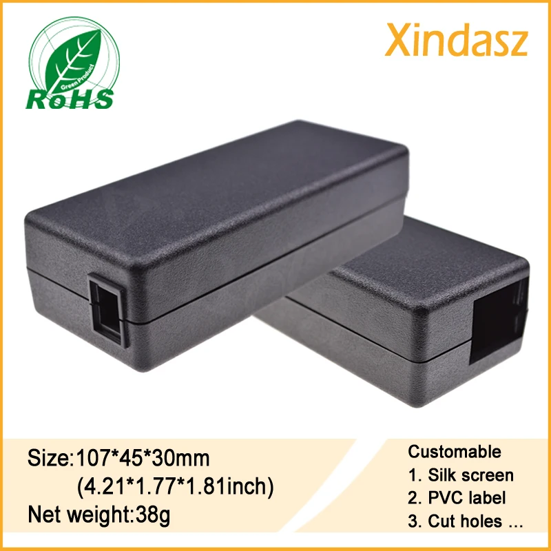 Пластиковый электропроводной ящик Размер 107*45*30 мм|enclosure box|enclosure plasticenclosure project box |