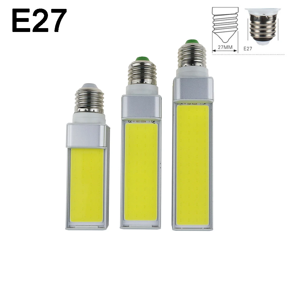E14 g23 g24 e27 Светодиодная лампа 7 Вт 9 12 COB светильник теплый белый холодный точечный