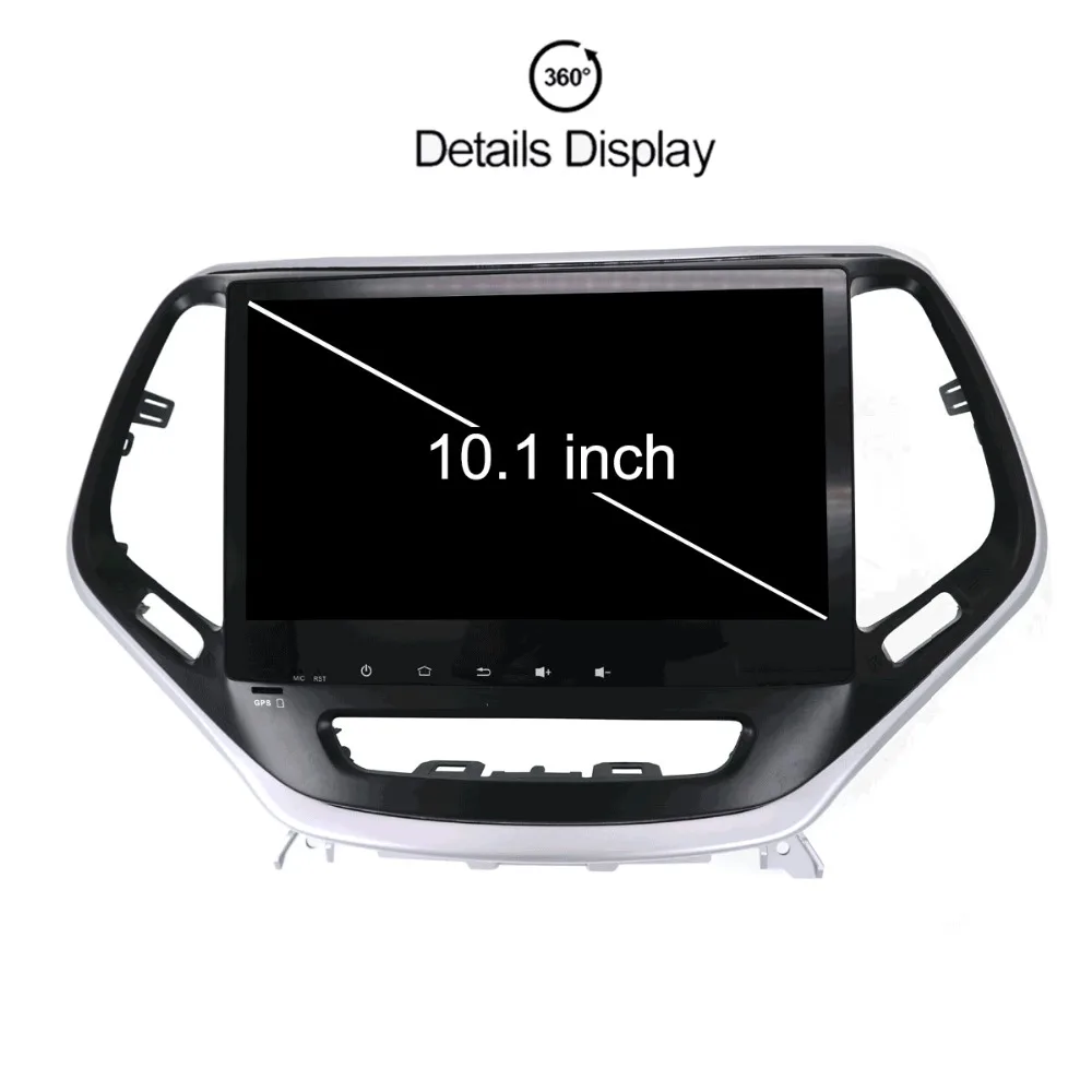10 2 &quotAndroid 8 4 + 32 ГБ Автомобильный gps навигатор для JEEP Cherokee 2014 2018 автомобильный