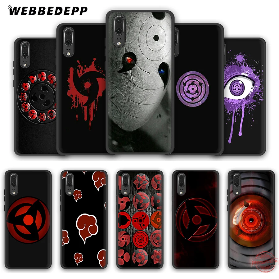 WEBBEDEPP Naruto Sharingan Rinnegan Soft Case for Huawei P8 P9 P10 P20 P30 Lite Pro 2017 2018 2019 Cover | Мобильные телефоны и