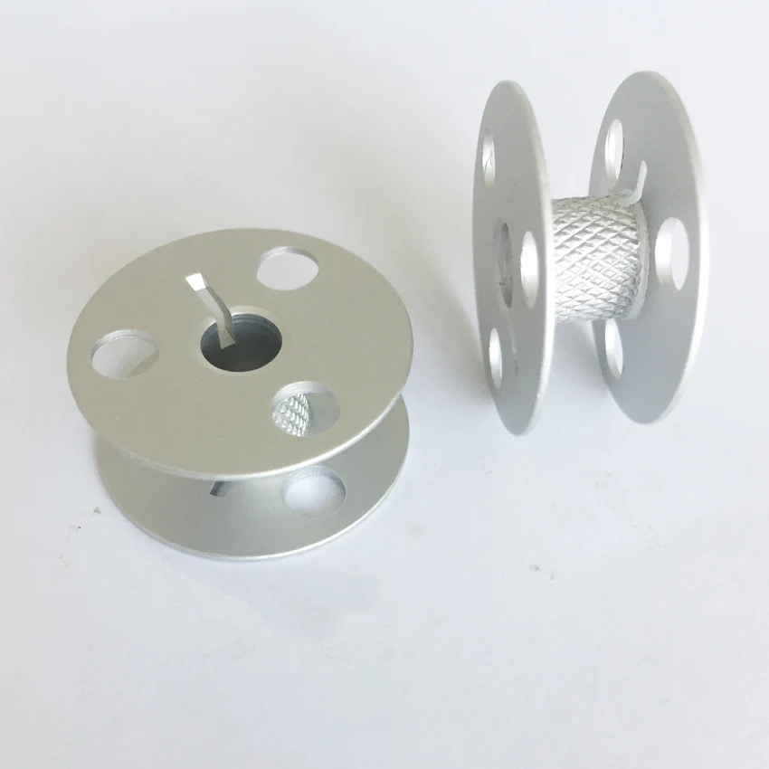 

10pcs 10759603 ALUMINUM BOBBIN WITH KNURL for JUKI PLC-1660 LU-2220N-7, LS-2342S, LS-2342H 107-59603