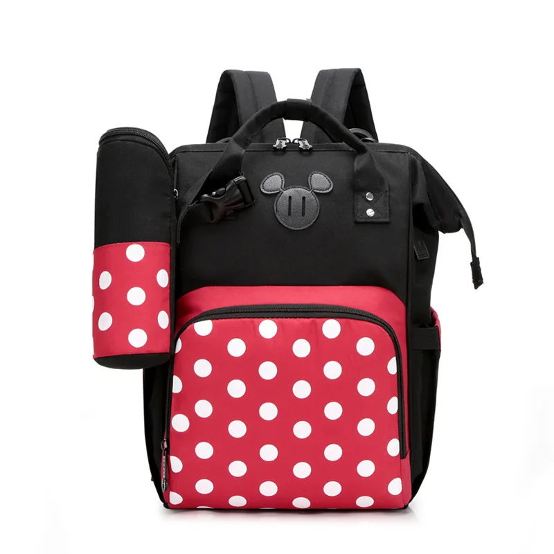 Minnie 2 Дисней Минни Микки классический стиль пеленки сумки Мумия материнства подгузник мешок большой емкости Детская сумка путешествия рюкзак - Цвет: Minnie 2