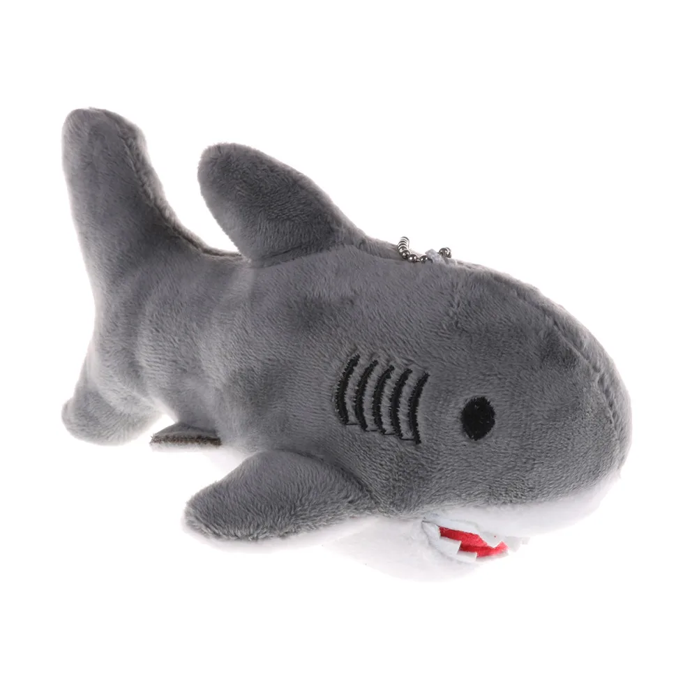 1PC 3 Colors Kawaii Medium Stuffed Shark Ocean Plush Toy With Keychain Gift Dolls Size 18*10CM | Украшения и аксессуары