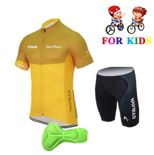 Short sleeve Set 8 Новинка, детская дышащая одежда для велоспорта, Детский комплект из майки и шортов для велоспорта, Ropa Ciclismo, для мальчиков, mtb, рубашки, костюм черного цвета - Цвет: Short sleeve Set 8